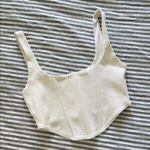 Ribbed princess Polly crop top